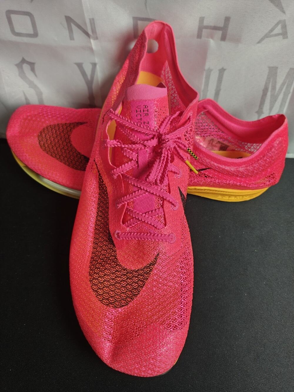 NIKE $180 Men's Size 15 Air Zoom Victory Track Hyper Pink /Orange CD4385-600 New